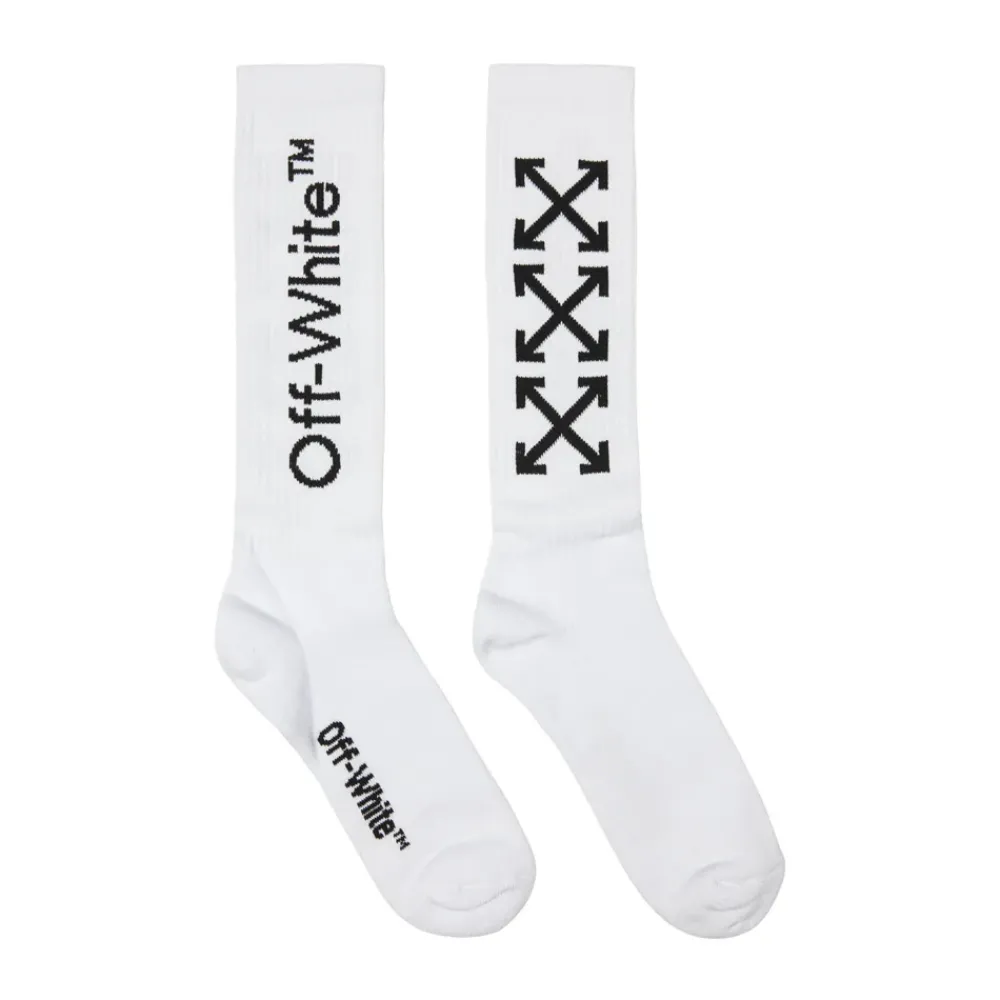 Off-White White Arrow Mid Socks ||Plus Clearance