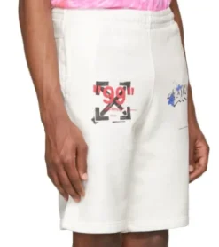 Off-White White Dondi Bus Shorts ||Plus Online