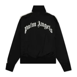 Palm Angeles Curved Logo WR Track Jacket Black/White ||Plus Outlet