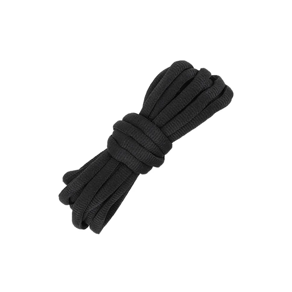 Black Thin Oval Laces | PLUS|Plus Basics Discount