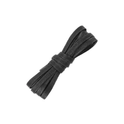 Black Waxed Flat Laces | PLUS|Plus Basics Fashion