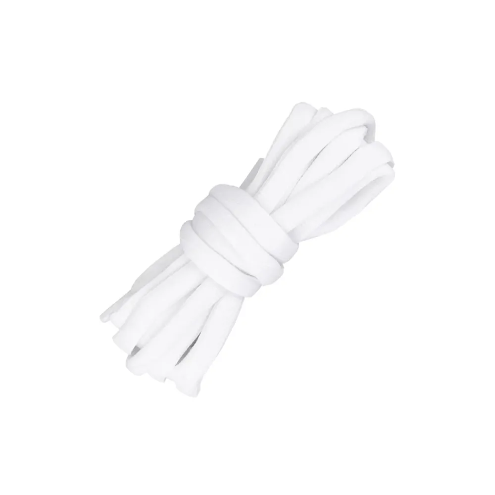 White Thin Oval Laces | PLUS|Plus Basics New