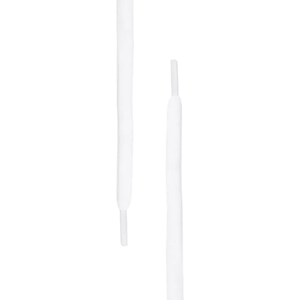 White Thin Oval Laces | PLUS|Plus Basics New