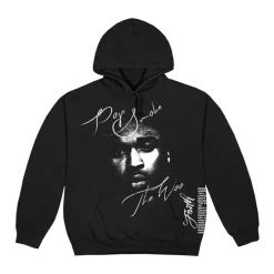 Pop Smoke x Vlone Faith Hoodie Black | PLUS|Plus2 Clearance