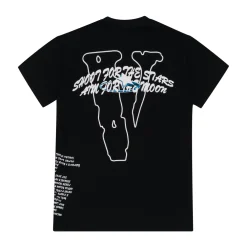 Pop Smoke x Vlone Tracklist Tee Black ||Plus Online