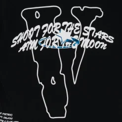 Pop Smoke x Vlone Tracklist Tee Black ||Plus Online