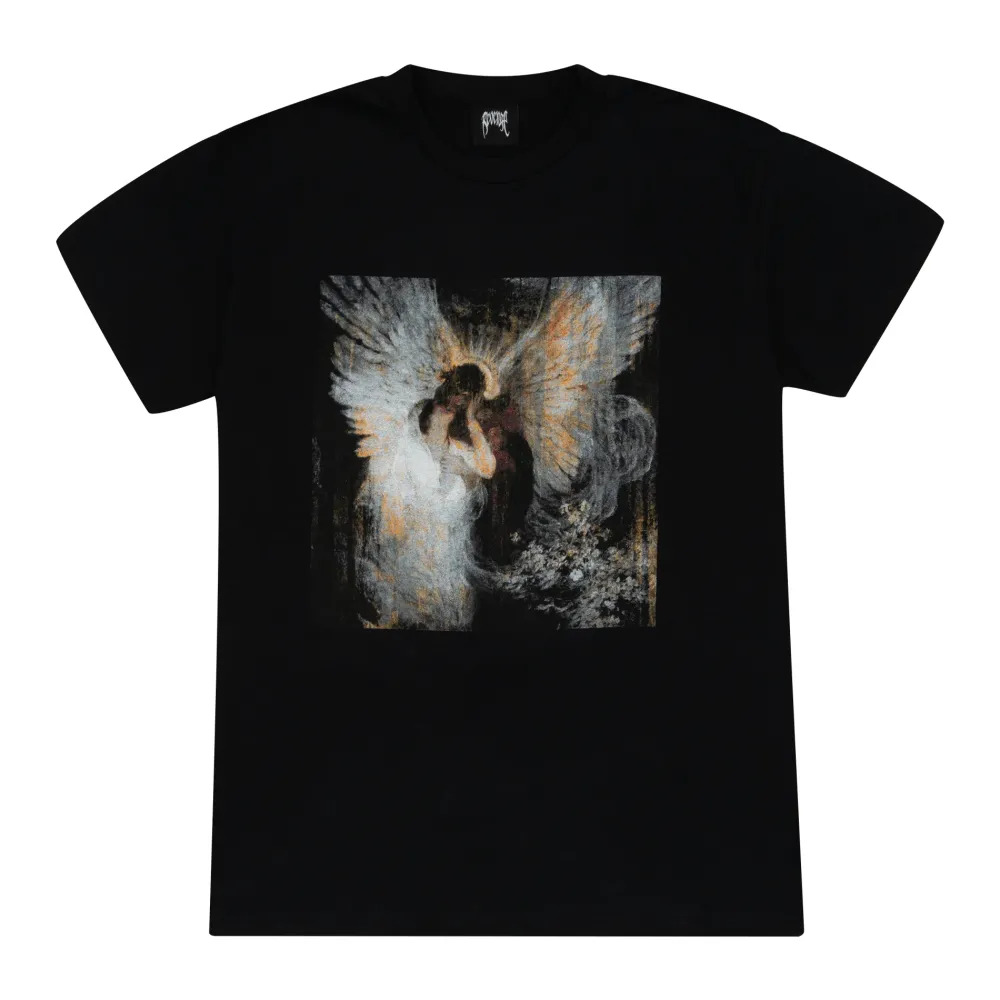 Revenge Angel Kiss Tee Black | PLUS|Plus2 Discount