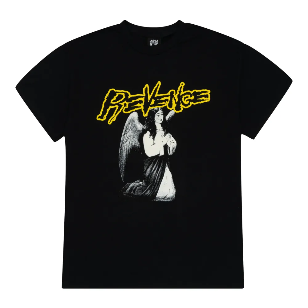 Revenge Angel Tee Black/Yellow | PLUS|Plus2 Discount