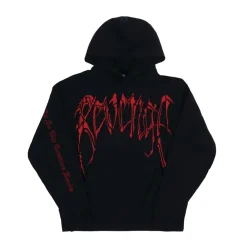 Revenge Bones Hoodie Black/Red|Plus2 Discount