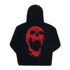 Revenge Bones Hoodie Black/Red|Plus2 Discount