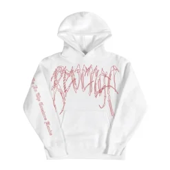 Revenge Bones Hoodie White/Red|Plus Online