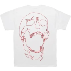 Revenge Bones Tee White/Red|Plus2 Fashion