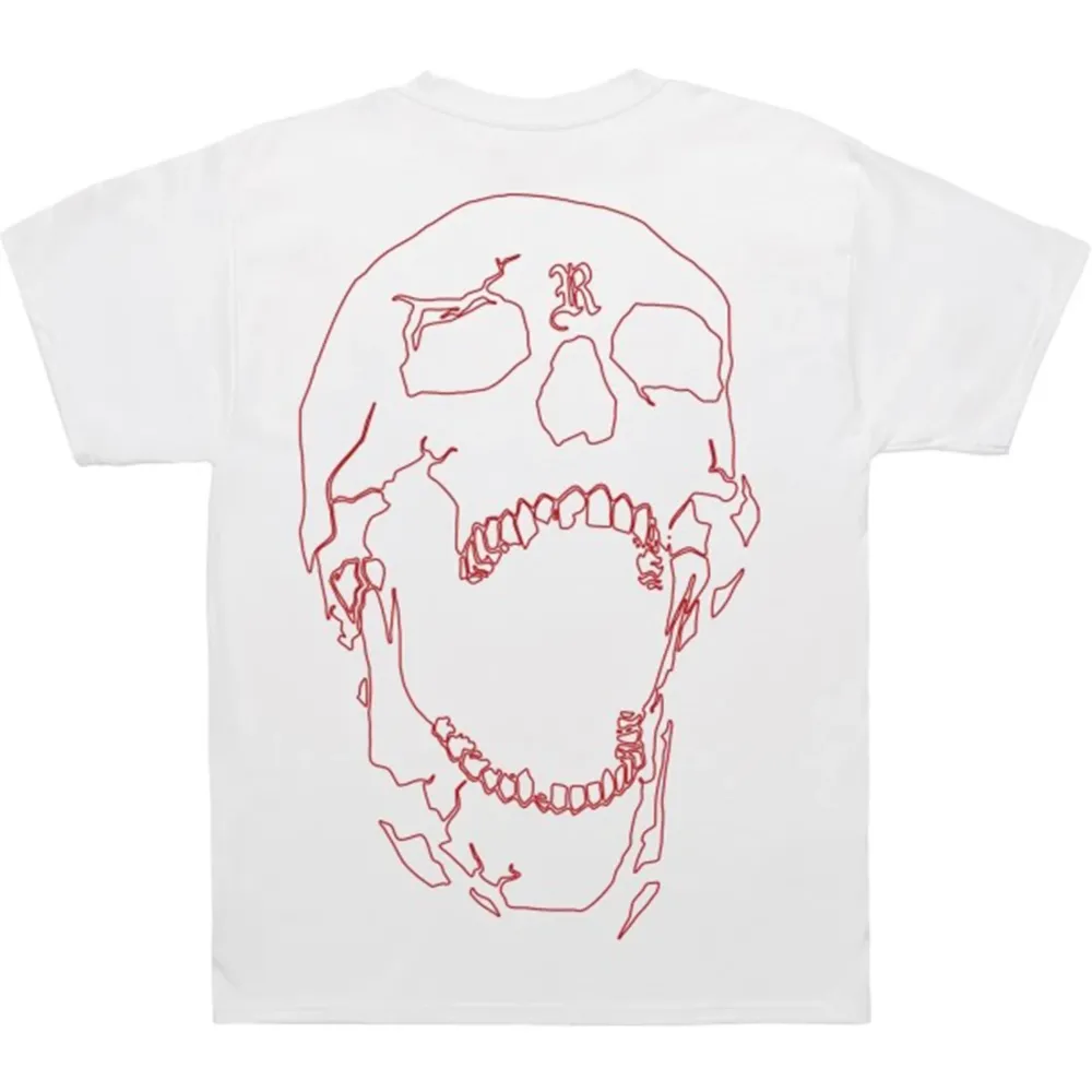 Revenge Bones Tee White/Red|Plus2 Fashion