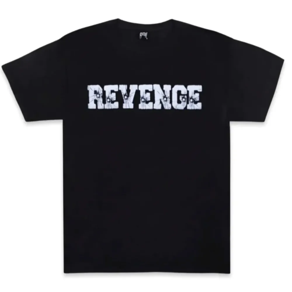 Revenge Bullet Hole Tee Black | PLUS|Plus2 Fashion