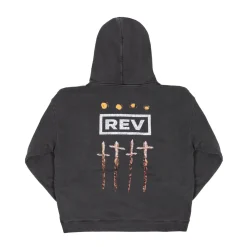 Revenge Closer To God Hoodie Washed Black|Plus2 New