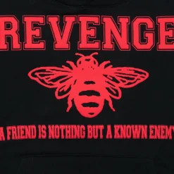 Revenge Friends Hoodie Black/Red ||Plus Sale
