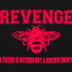 Revenge Friends Tee Black/Red | PLUS|Plus2 Sale
