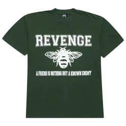 Revenge Friends Tee Forest Green Ivy | PLUS|Plus2 Hot