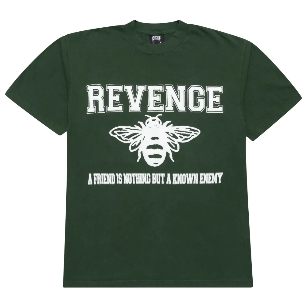 Revenge Friends Tee Forest Green Ivy | PLUS|Plus2 Hot