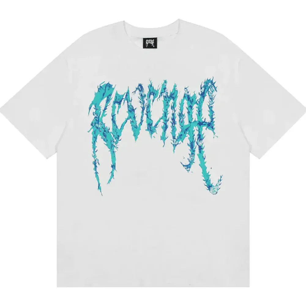 Revenge Gallery Blue Inferno Tee White | PLUS|Plus2 Online