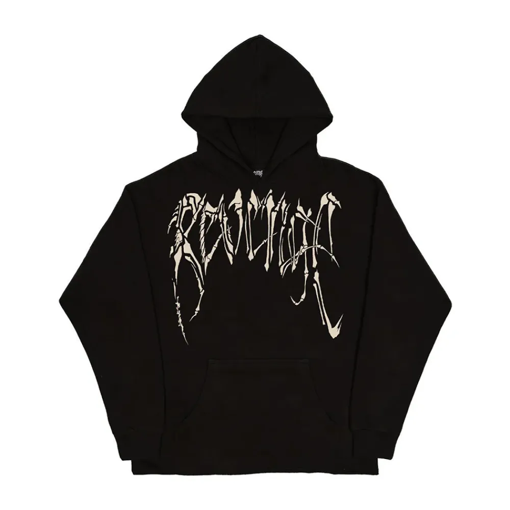 Revenge Gallery Bones Hoodie Black | PLUS|Plus2 Best
