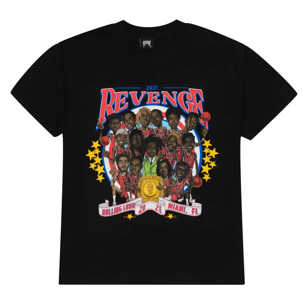Revenge Gallery Rolling Loud Tee Black | PLUS|Plus2 Discount