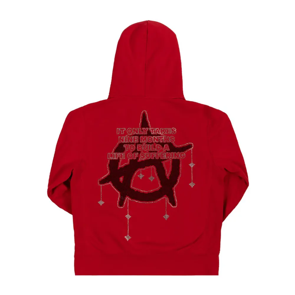 Revenge Nine Months Hoodie Red | PLUS|Plus2 Online