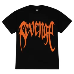 Revenge Orange Arch Logo Tee Black | PLUS|Plus2 Discount