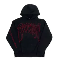 Revenge Red Arc Outline Hoodie Black | PLUS|Plus2 Sale