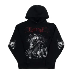 Revenge Red Arc Outline Hoodie Black | PLUS|Plus2 Clearance