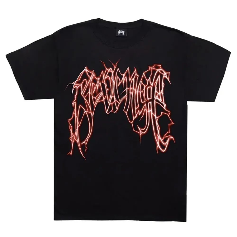 Revenge Red Lightning Tee Black|Plus2 Fashion