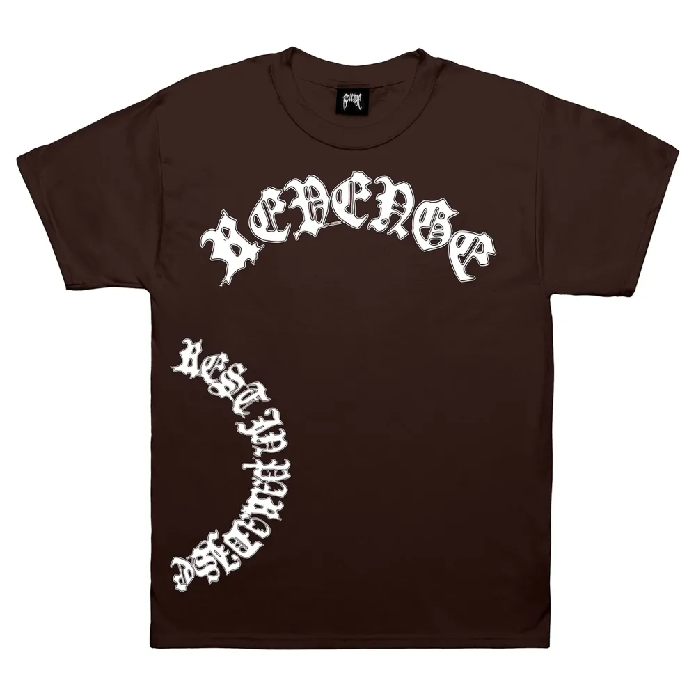 Revenge x Anuel Cracked Skull Tee Brown | PLUS|Plus2 New