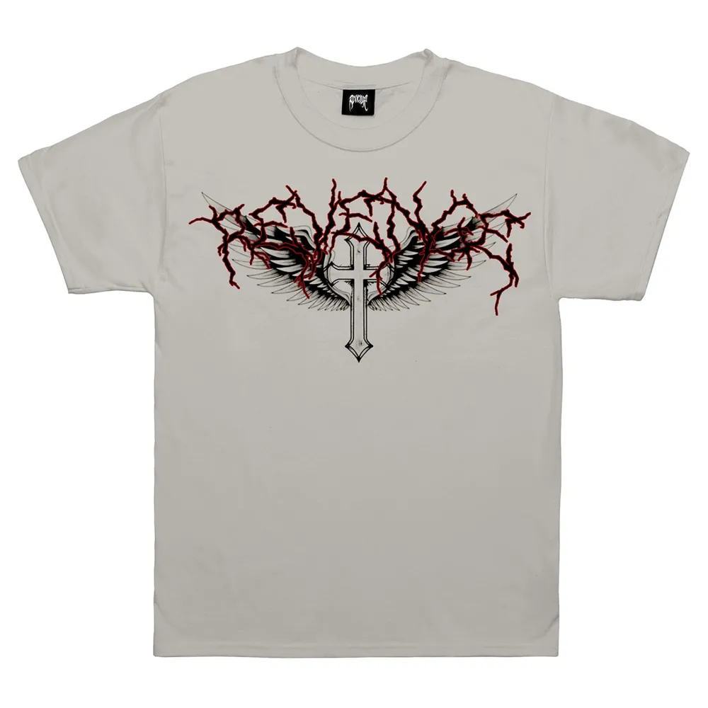 Revenge x Anuel Lightning Reaper Tee Cement | PLUS|Plus2 Hot