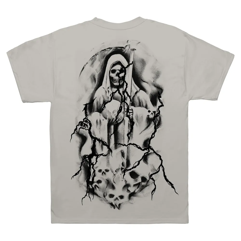 Revenge x Anuel Lightning Reaper Tee Cement | PLUS|Plus2 Hot