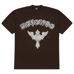 Revenge x Anuel Skeleton Angel Tee Brown | PLUS|Plus2 Sale