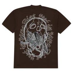 Revenge x Anuel Skeleton Angel Tee Brown | PLUS|Plus2 Sale