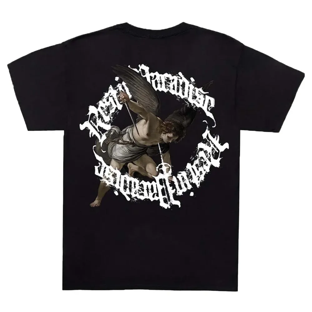 Revenge x Anuel St. Michael Tee Black | PLUS|Plus2 Outlet