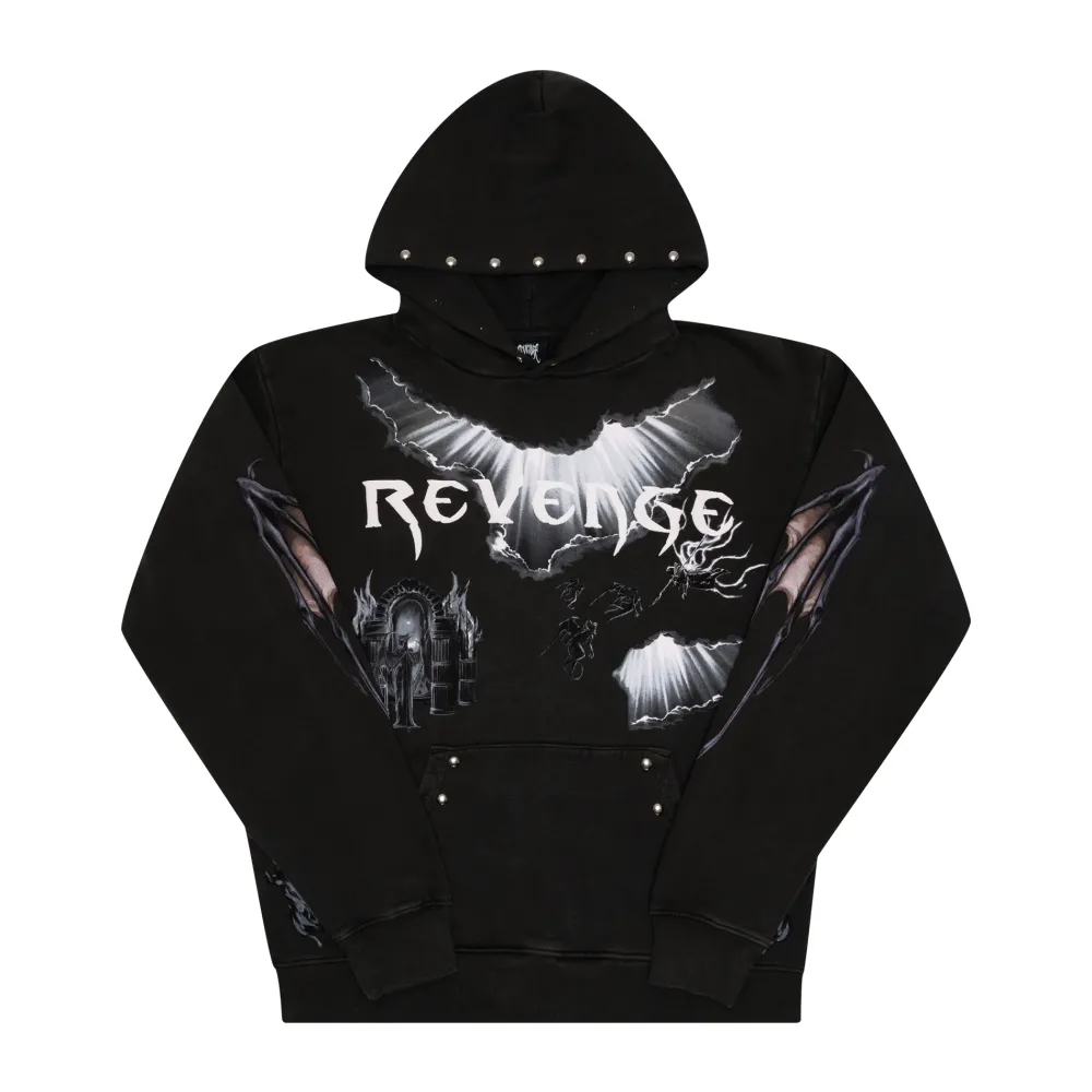Revenge x Diablo IV Hoodie Washed Back ||Plus New