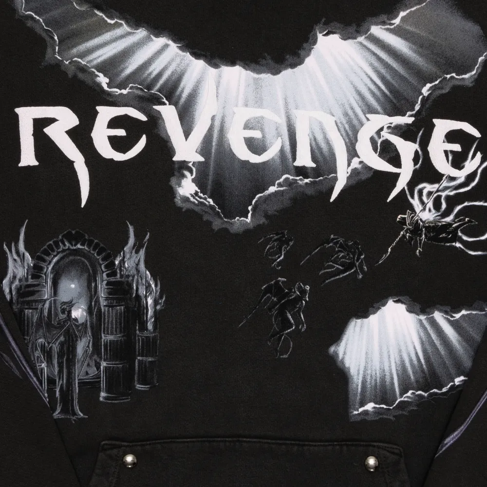 Revenge x Diablo IV Hoodie Washed Back ||Plus New