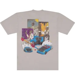 Revenge x Juice Wrld 999 Burnout Tee Cement | PLUS|Plus2 New