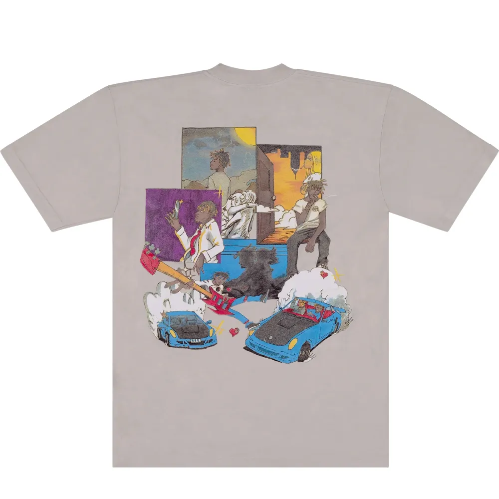 Revenge x Juice Wrld 999 Burnout Tee Cement | PLUS|Plus2 New