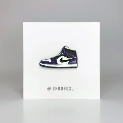 Shoobox Jordan 1 Court Purple White Pin ||Plus Online