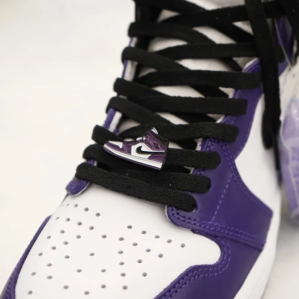 Shoobox Jordan 1 Court Purple White Pin ||Plus Online