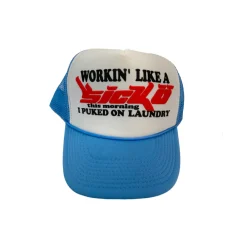 Sicko Laundry Trucker Hat Baby Blue/White ||Plus Online
