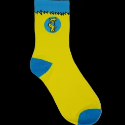 Grateful Dead SB Dunk Socks Yellow | PLUS|Sole Online