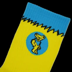 Grateful Dead SB Dunk Socks Yellow | PLUS|Sole Online