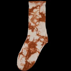 Tie Dye Crew Socks Brown | PLUS|Sole Discount