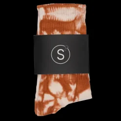 Tie Dye Crew Socks Brown | PLUS|Sole Discount
