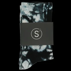 Tie Dye Crew Socks Dark Blue | PLUS|Sole Sale