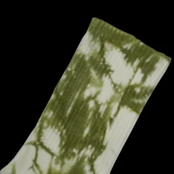 Tie Dye Crew Socks Light Green | PLUS|Sole New